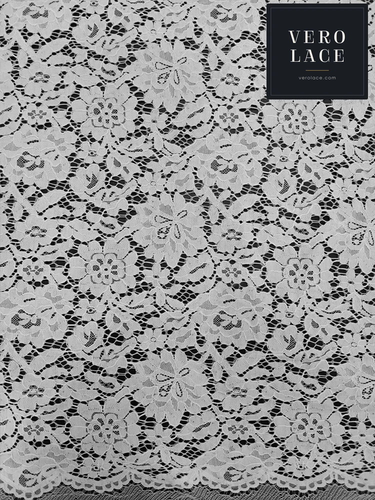 Nylon-Cotton Lace, Scalloped Edge — VL-NC-0179