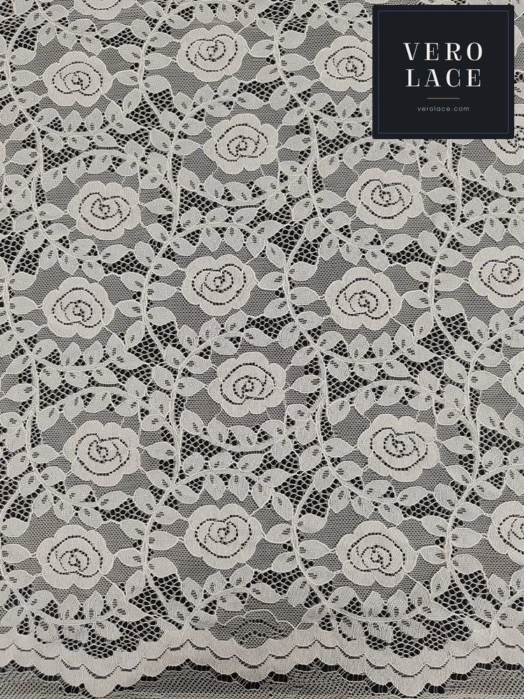 Nylon-Cotton Lace, Scalloped Edge — VL-NC-0183