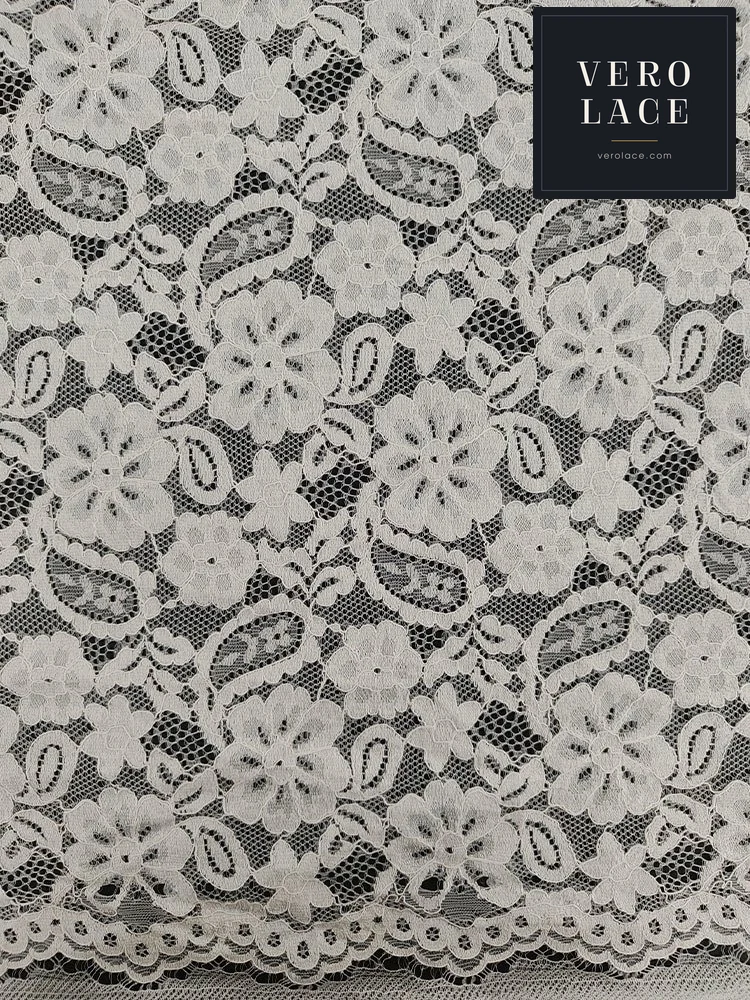 Nylon-Cotton Lace, Scalloped Edge — VL-NC-0186