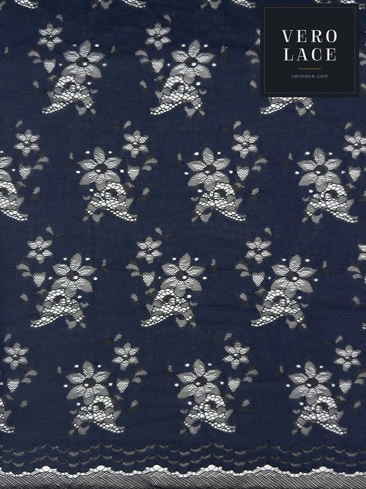 Nylon-Cotton Lace, Scalloped Edge — VL-NC-0188