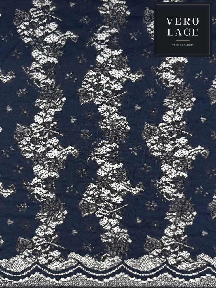 Nylon-Cotton Lace, Scalloped Edge — VL-NC-0190
