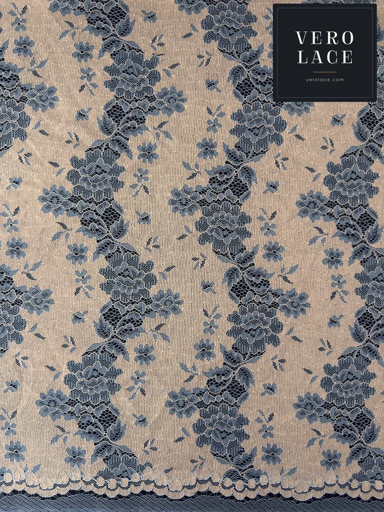 Nylon-Cotton Lace, Scalloped Edge — VL-NC-0195