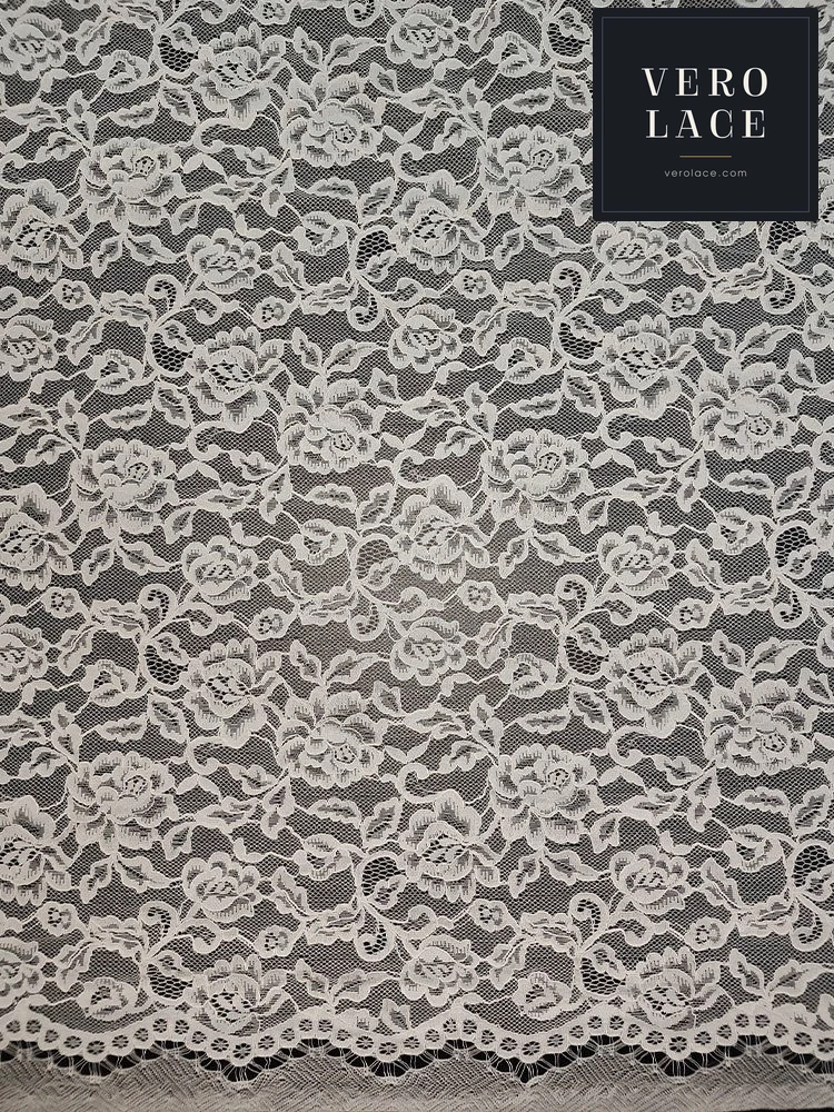 Nylon-Cotton Lace, Scalloped Edge — VL-NC-0200