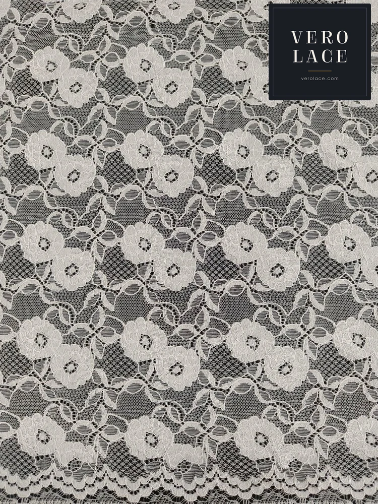 Nylon-Cotton Lace, Scalloped Edge — VL-NC-0203