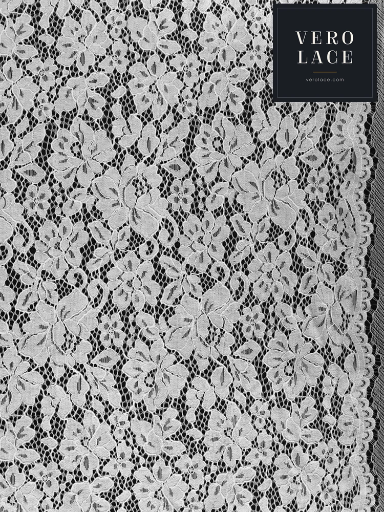 Nylon-Cotton Lace, Wrapped Scalloped Edge — VL-NC-0147