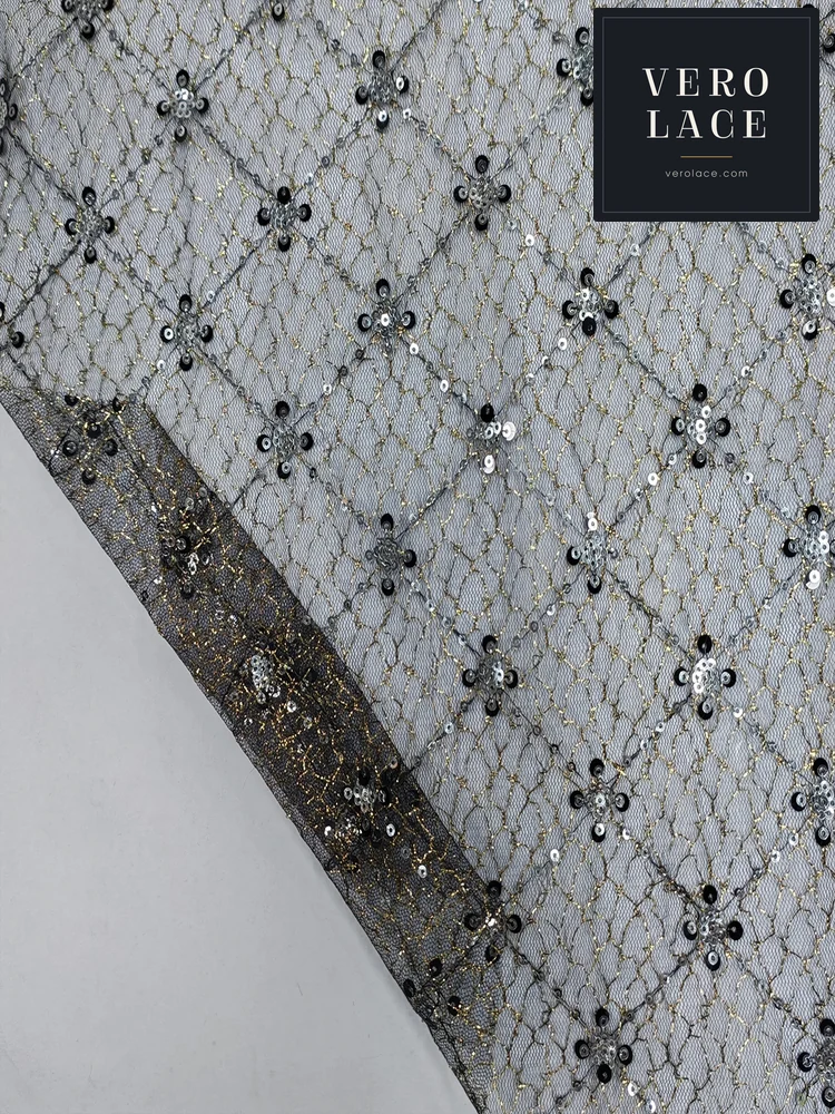Nylon Lace, Gold Silk — VL-NY-0075