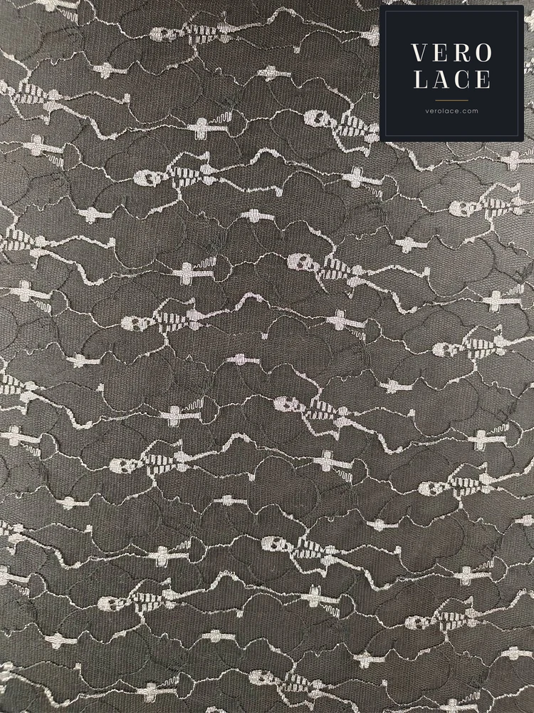 Nylon Lace, Silver Silk Halloween — VL-NY-0152