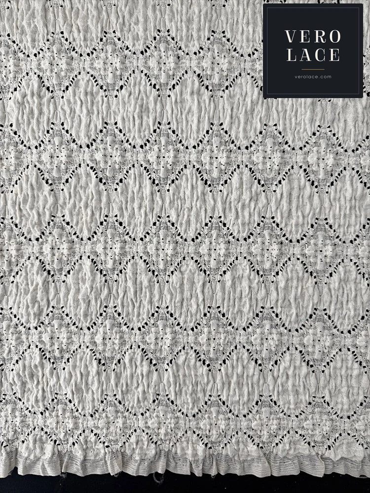 Nylon-Spandex Stretch Lace, Bubble Crepe — VL-NS-0237