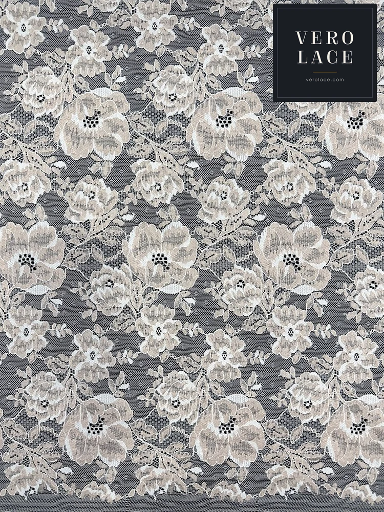Nylon-Spandex Stretch Lace, Gradient Floral — VL-NS-0236