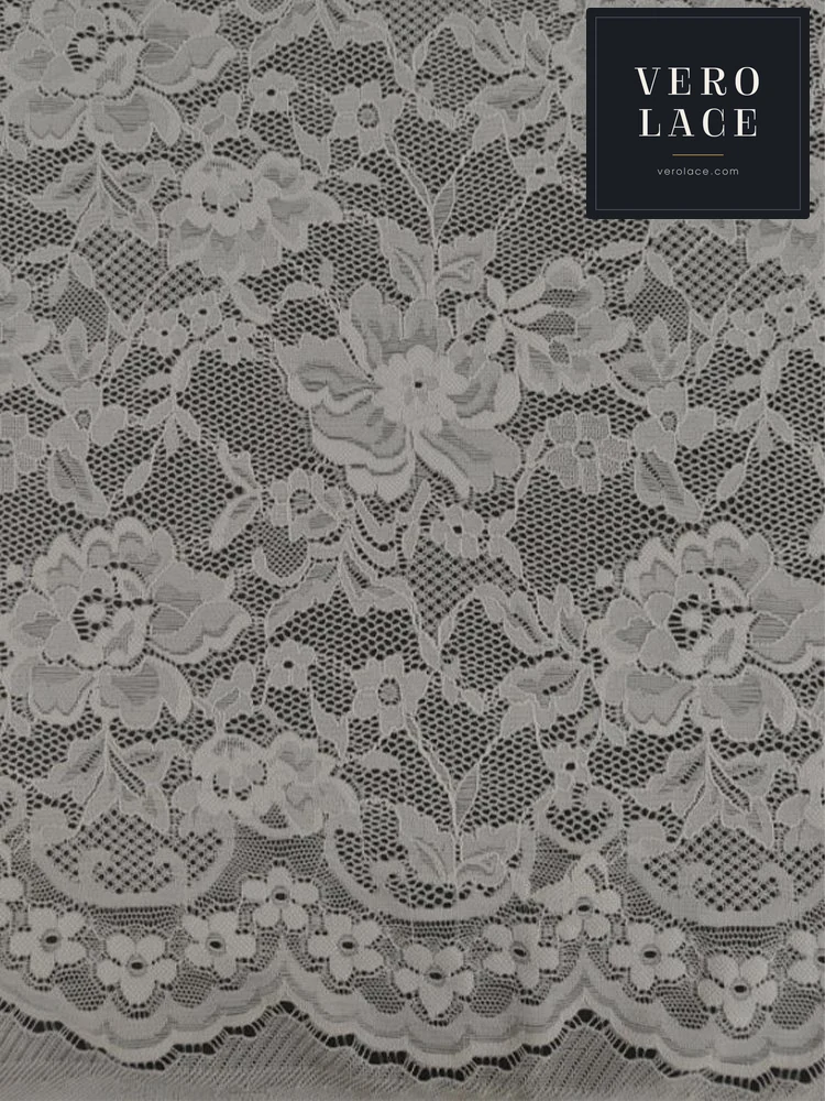 Nylon-Spandex Stretch Lace, Scalloped Edge - Heavy — VL-NS-0059