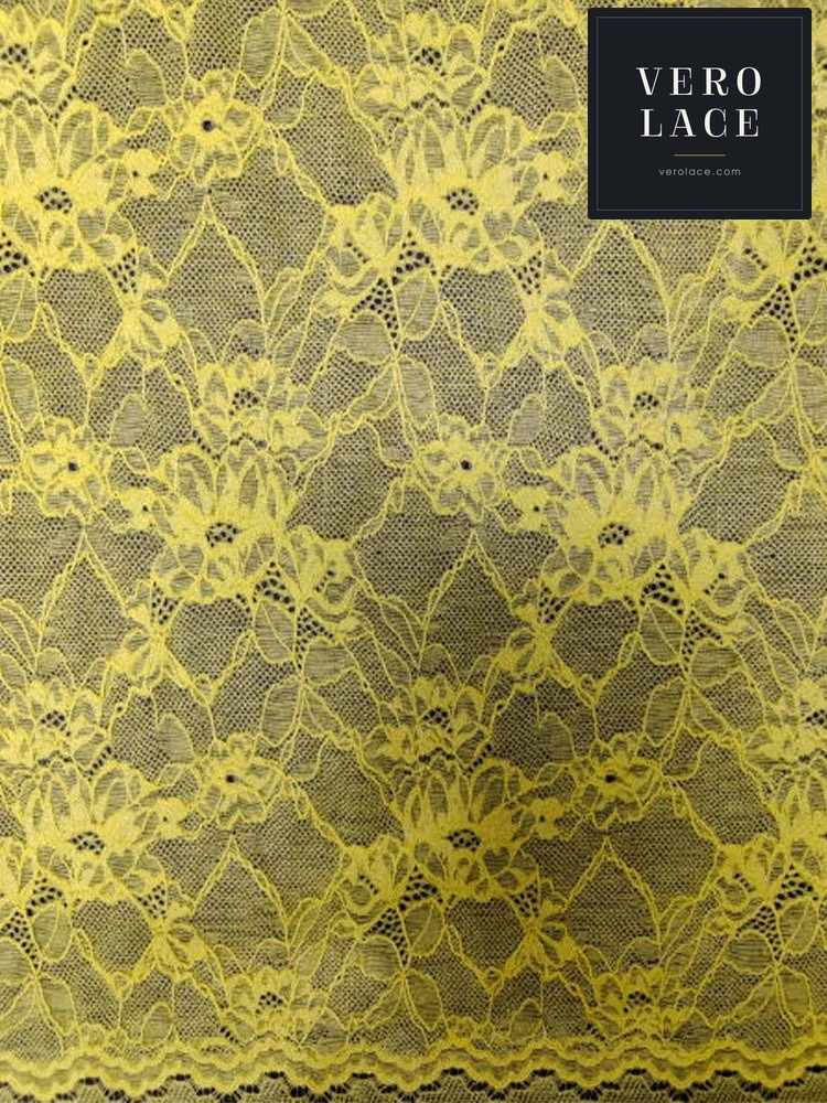 Nylon-Spandex Stretch Lace, Scalloped Edge KAM — VL-NS-0130