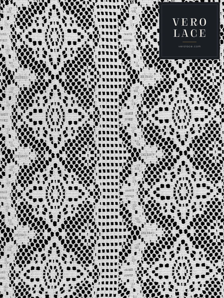 Polyester Lace, Fan-Leaf Motif — VL-PL-0035