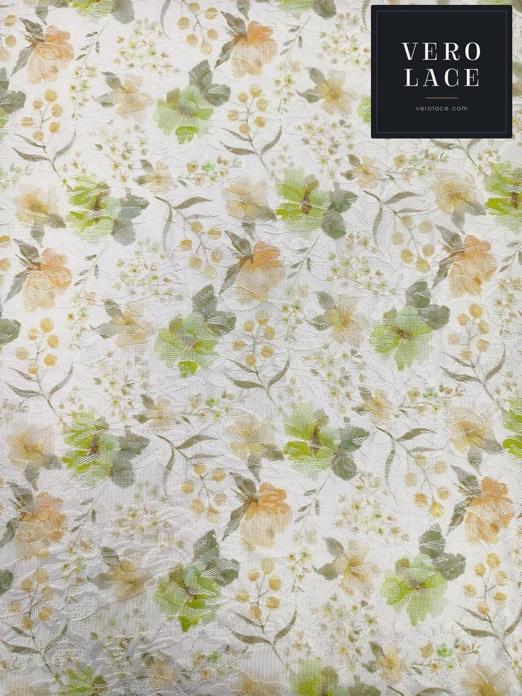 Printed Lace, Floral — VL-PR-0160