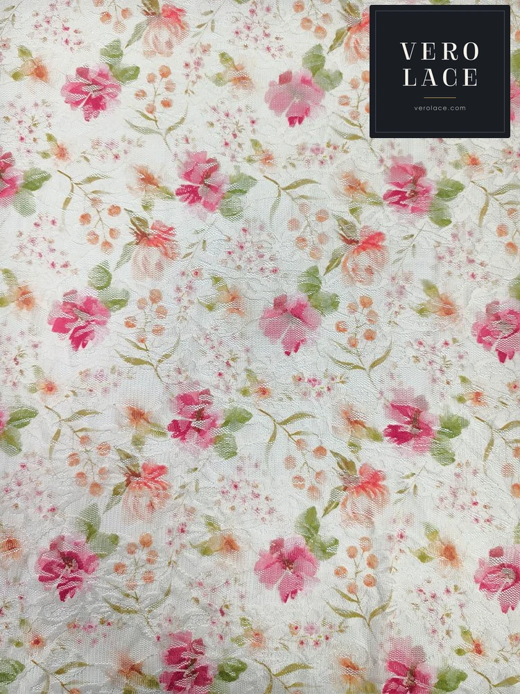 Printed Lace, Floral — VL-PR-0166
