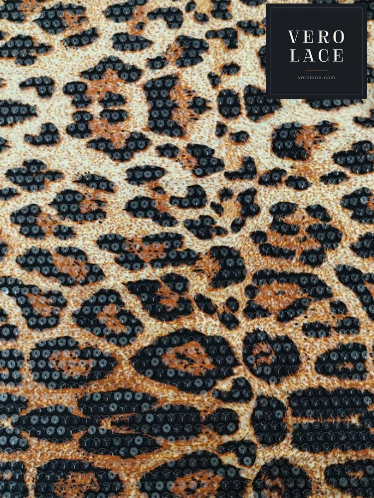 Printed Lace, Large Leopard Print -5mm — VL-PR-0006