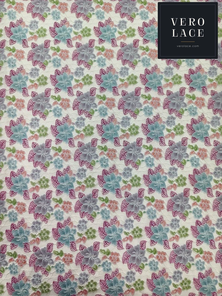 Printed Lace, Placement Floral — VL-PR-0008