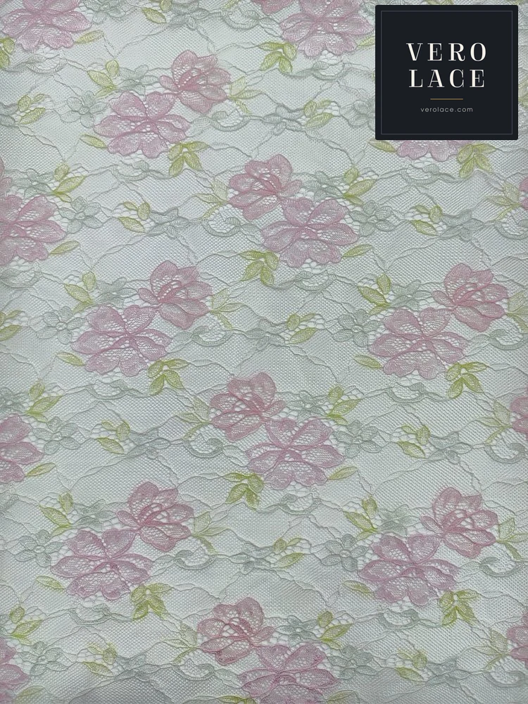 Printed Lace, Placement Floral — VL-PR-0017