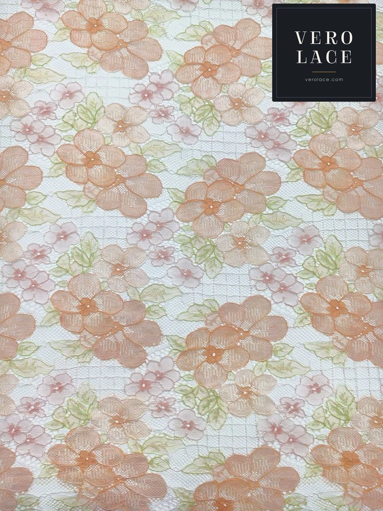 Printed Lace, Placement Floral — VL-PR-0020