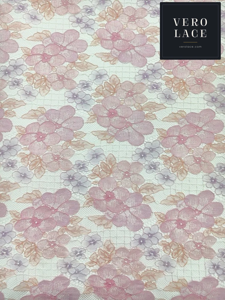 Printed Lace, Placement Floral — VL-PR-0022