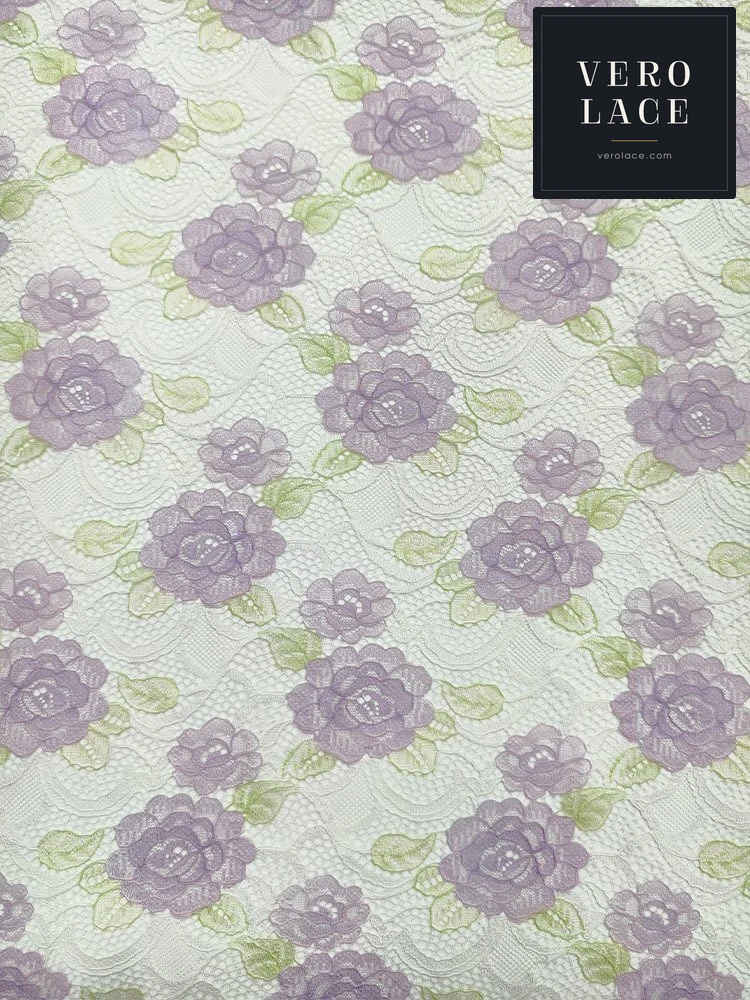 Printed Lace, Placement Floral — VL-PR-0025