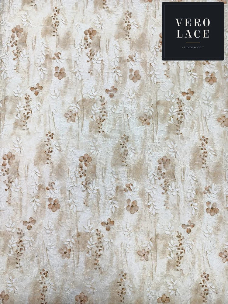 Printed Lace, Poly-Spandex Ditsy Floral — VL-PR-0080