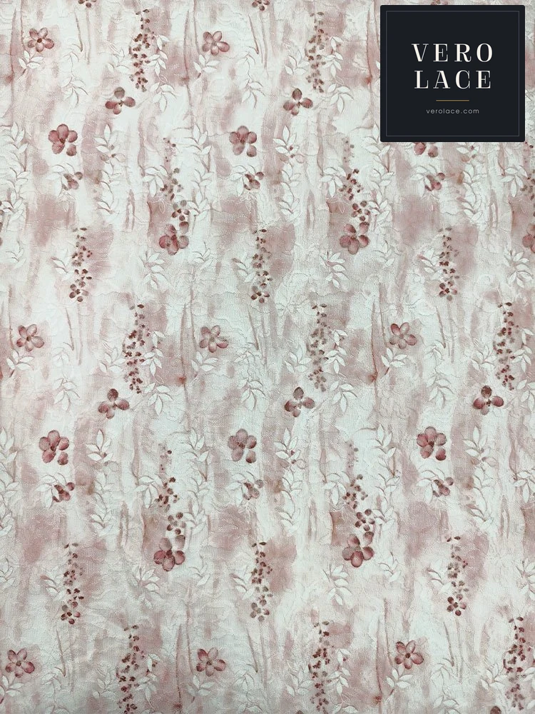 Printed Lace, Poly-Spandex Ditsy Floral — VL-PR-0081