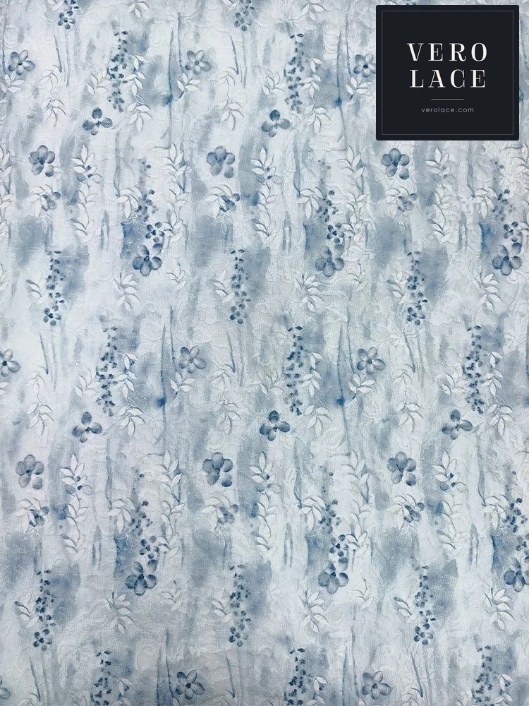 Printed Lace, Poly-Spandex Ditsy Floral — VL-PR-0083