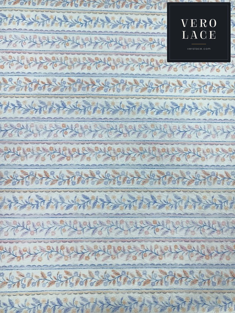 Printed Lace, Poly-Spandex Ditsy Floral — VL-PR-0129