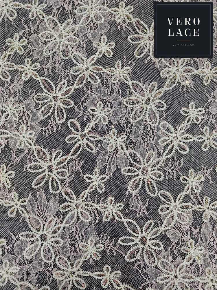 Sequin Lace, 30D Clipped Thread — VL-SQ-0041