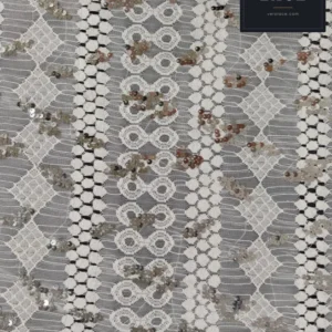 Sequin Lace, 5mm Silver — VL-SQ-0116