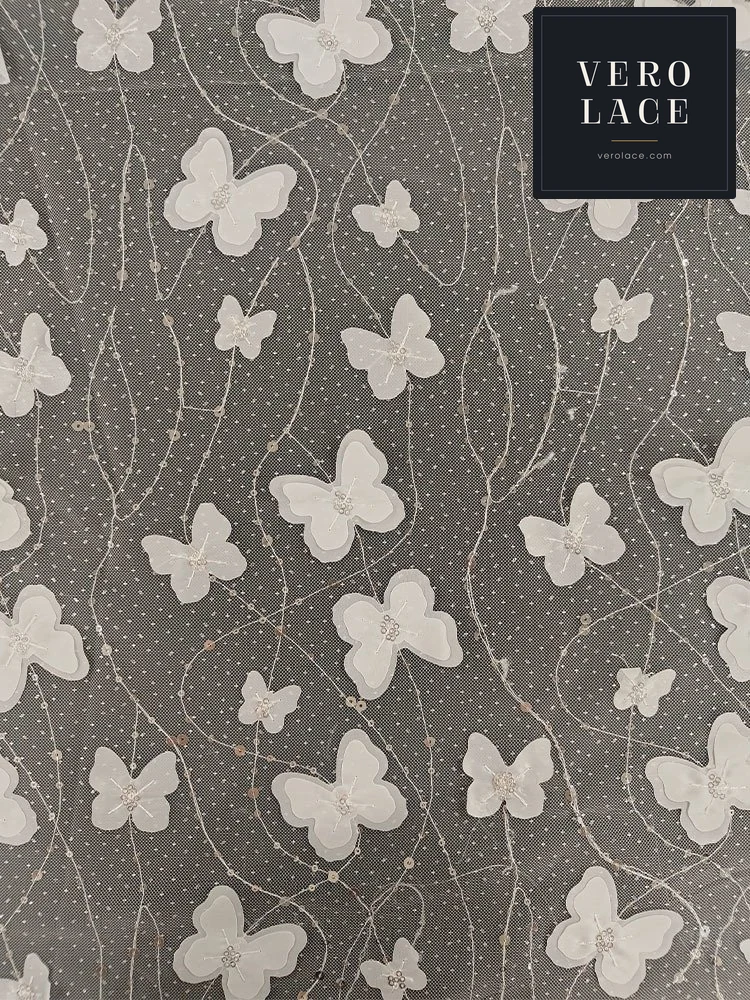 Sequin Lace, Butterfly — VL-SQ-0025