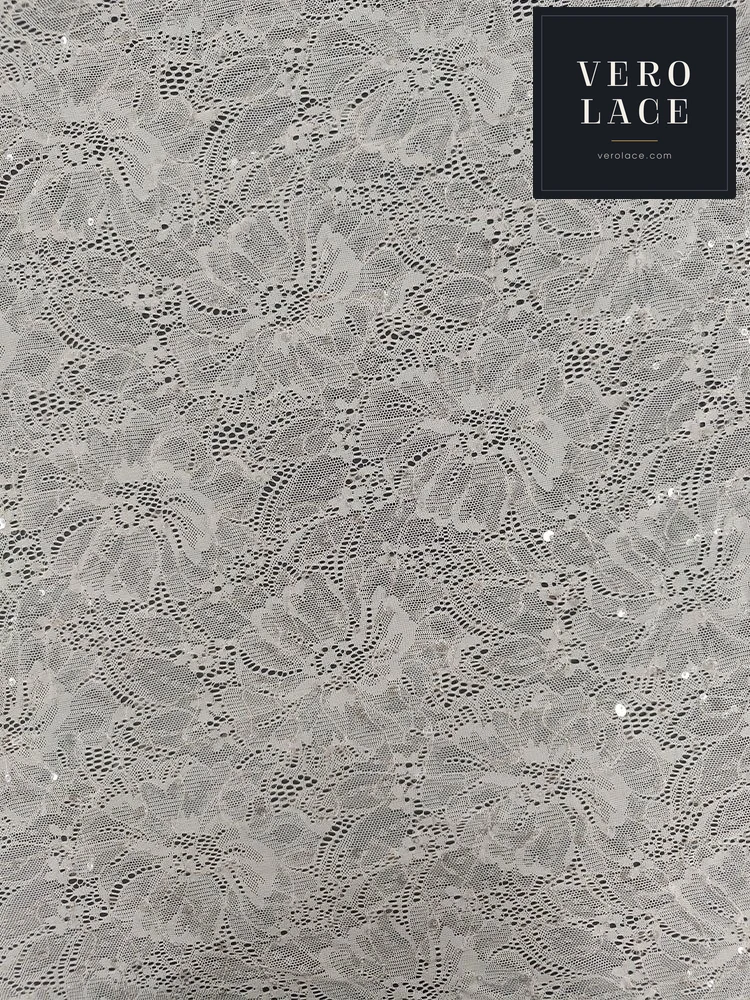 Sequin Lace, Crystal Large & Small — VL-SQ-0053