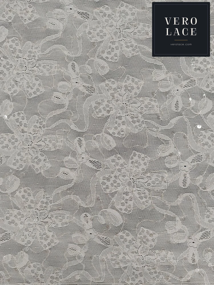 Sequin Lace, Crystal Large & Small — VL-SQ-0054