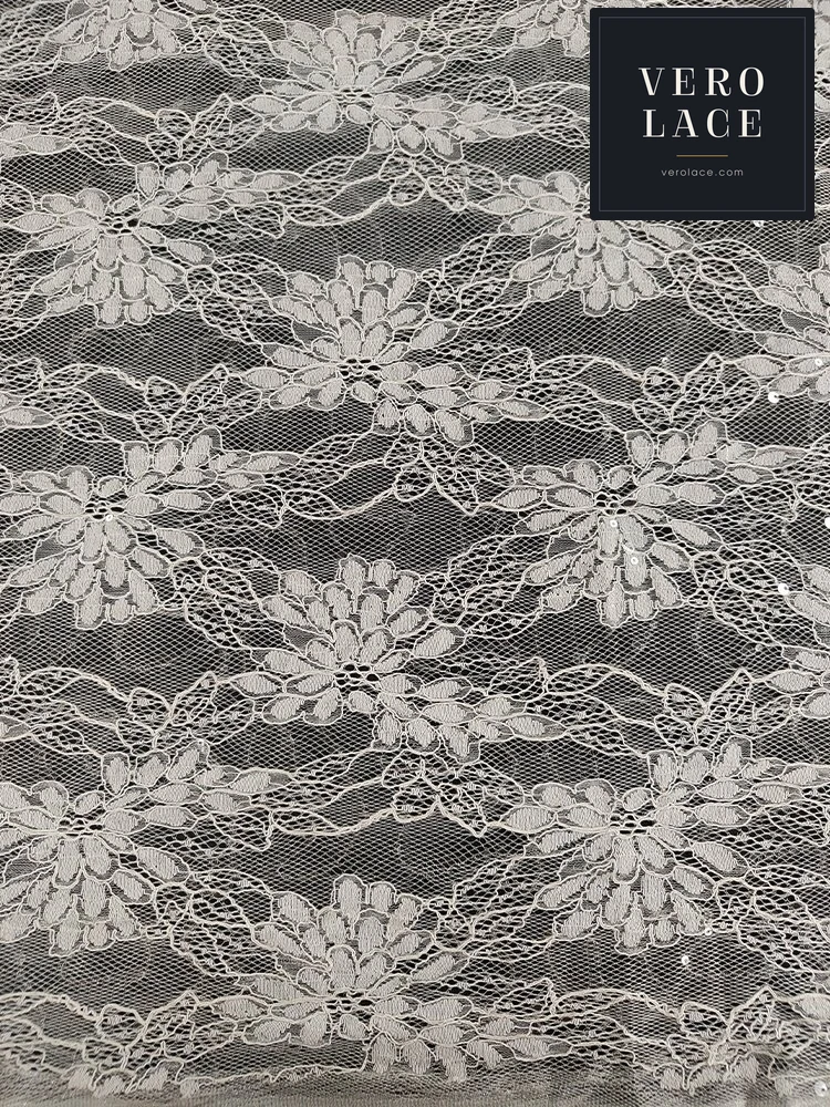 Sequin Lace, Organza Scalloped Edge 3mm+5mm — VL-SQ-0070