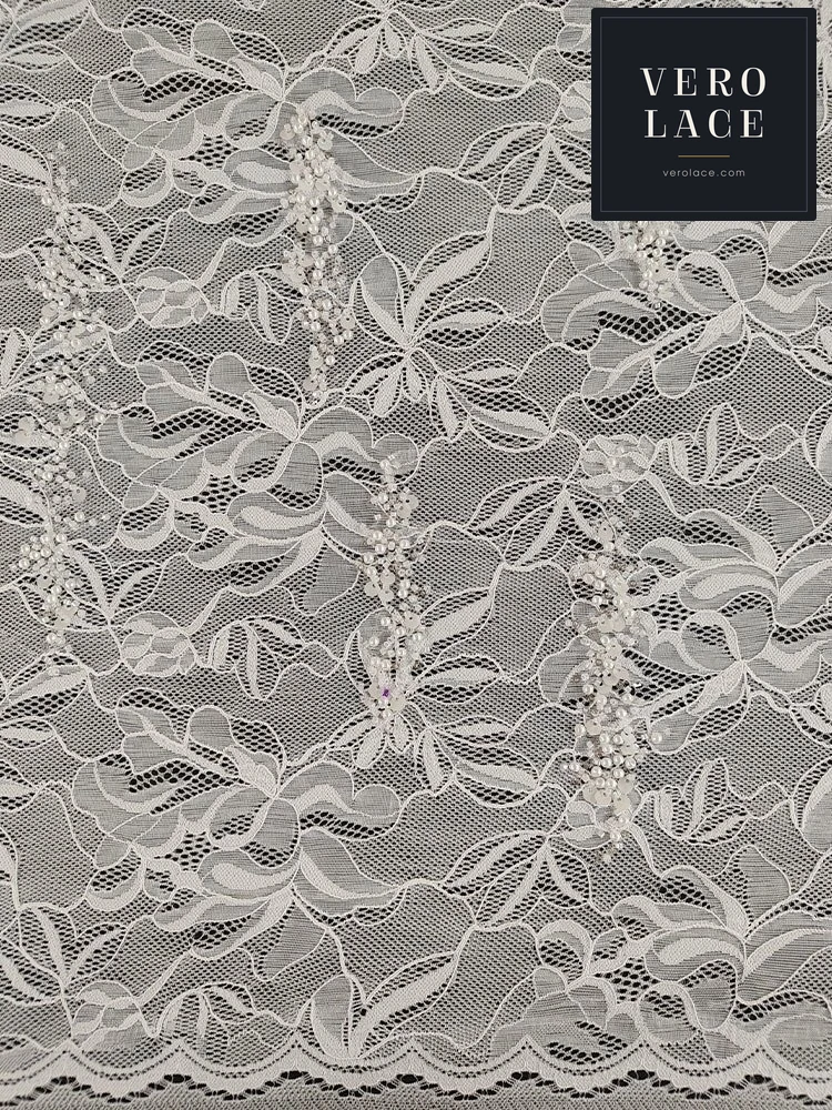 Sequin Lace, Scalloped Edge KAM — VL-SQ-0063