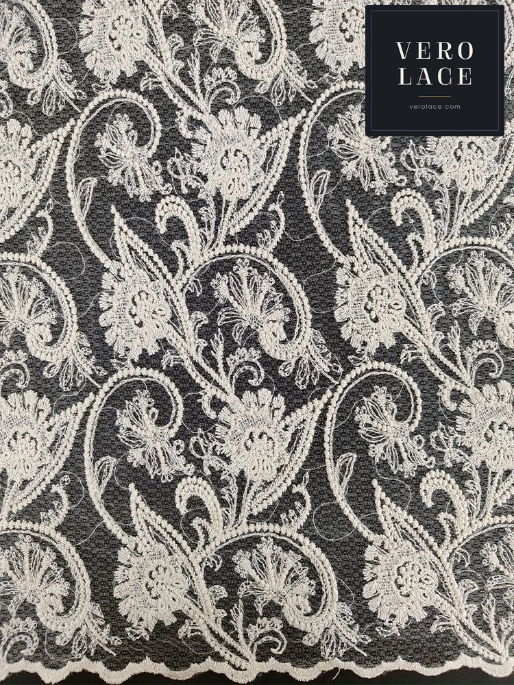 Sequin Lace, Transparent Embroidery Diamond Mesh — VL-SQ-0007