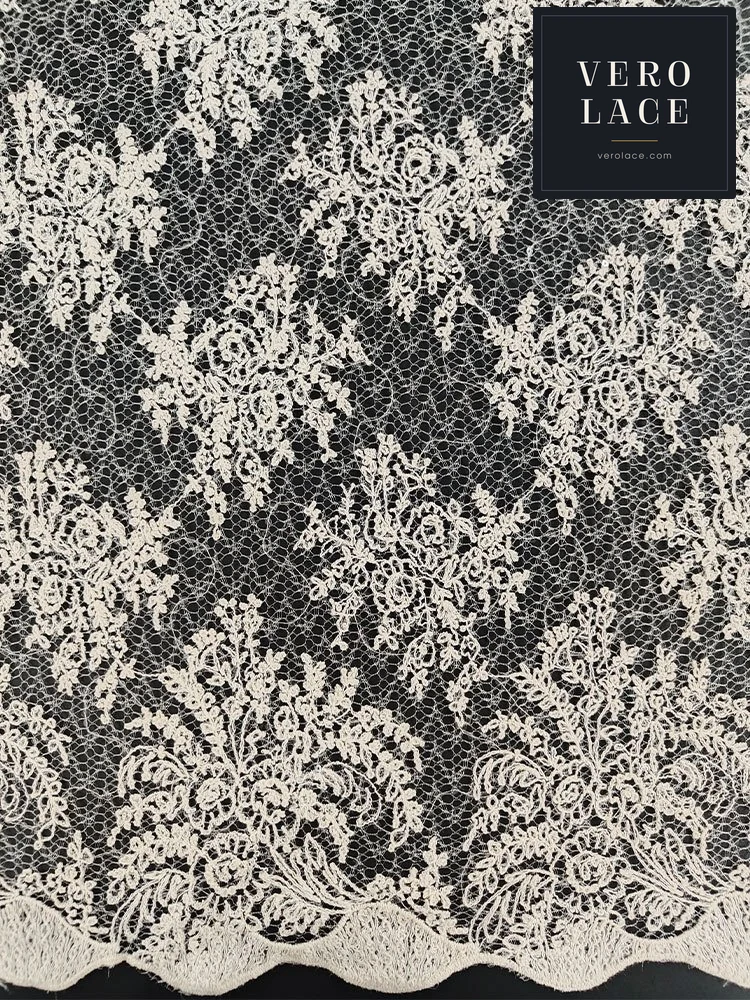Sequin Lace, Transparent Embroidery Scattered Mesh — VL-SQ-0006