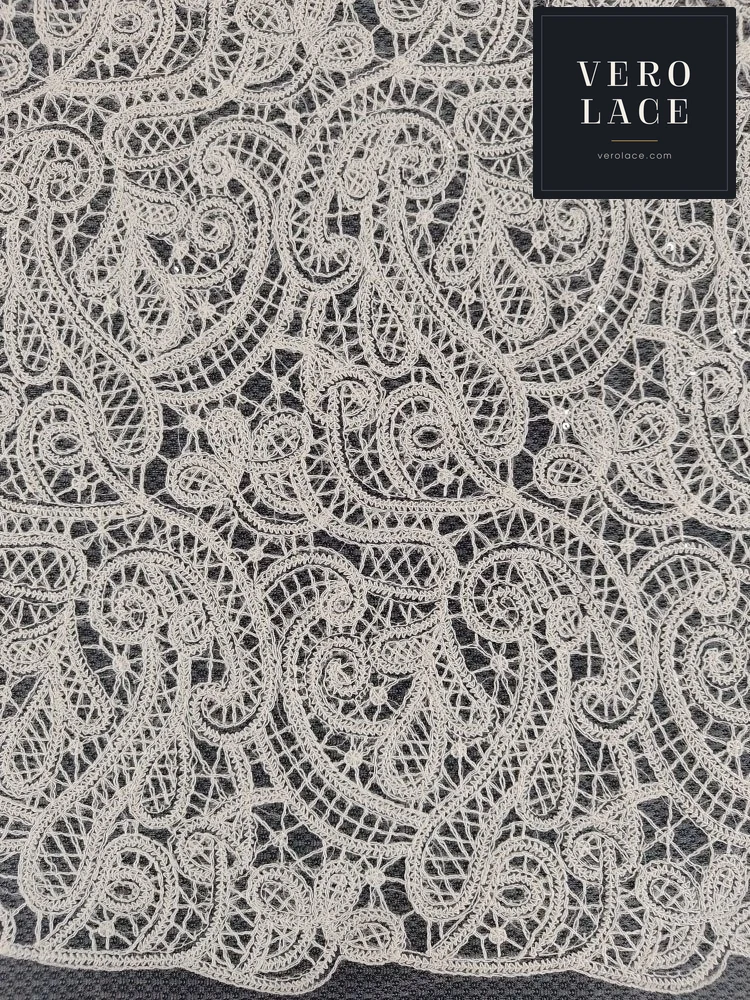 Sequin Lace, Transparent Embroidery — VL-SQ-0001