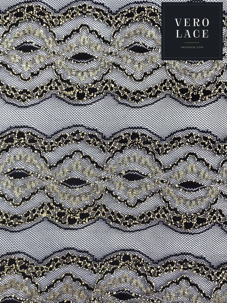 Stretch Lace, Two-Tone — VL-PS-0009